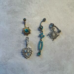 New Never-Worn Belly Button Ring Assor